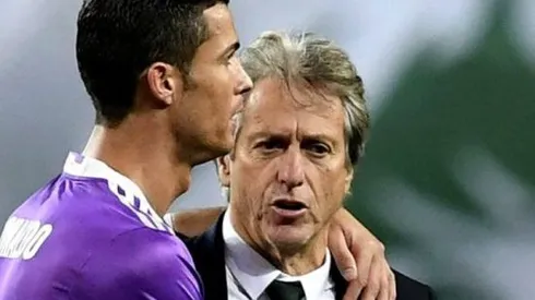 Cristiano Ronaldo e Jorge Jesus juntos. Foto: Icon Sport