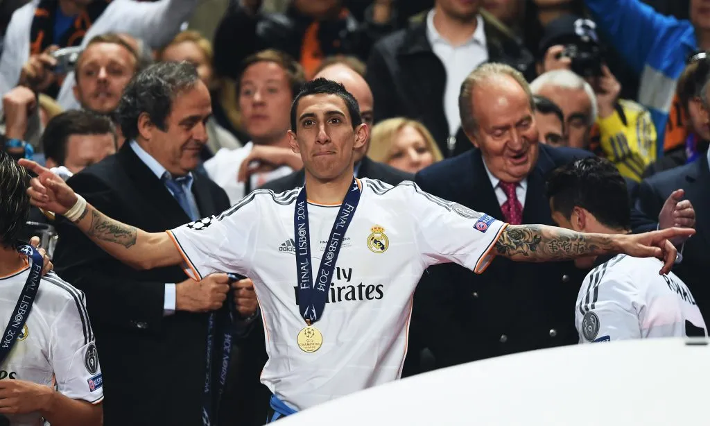 Di María atuou com Carreras no Benfica (Photo by Laurence Griffiths/Getty Images)