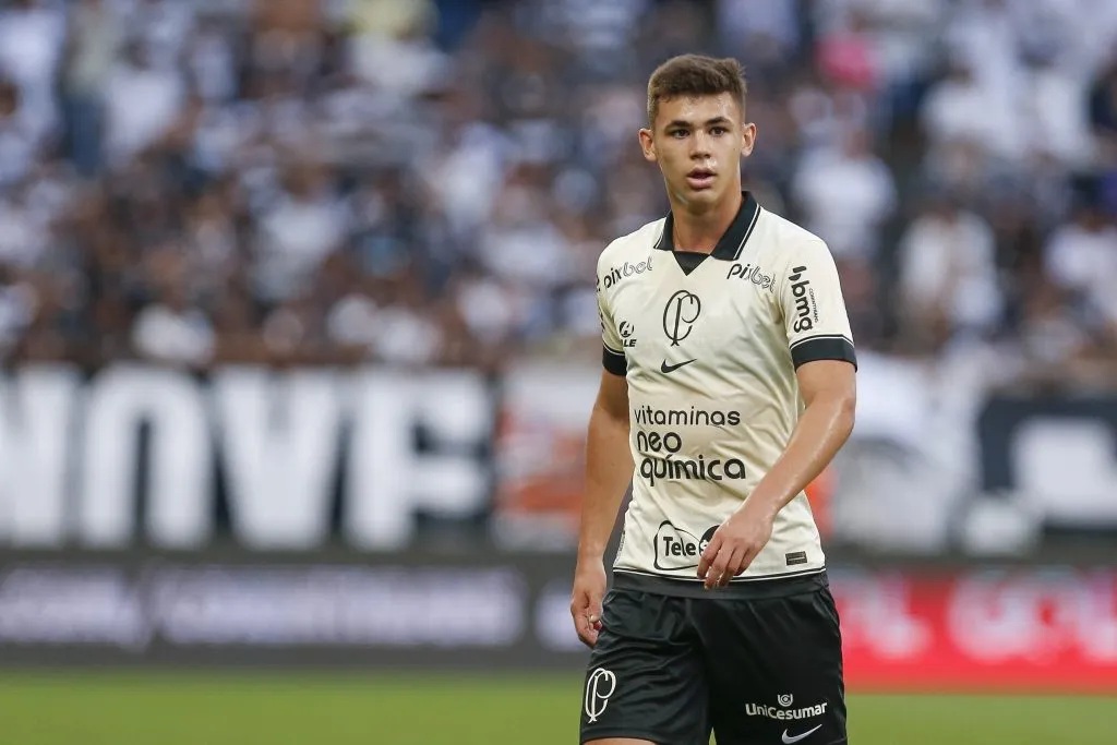 Gabriel Moscardo nos tempos de Corinthians. (Photo by Ricardo Moreira/Getty Images)