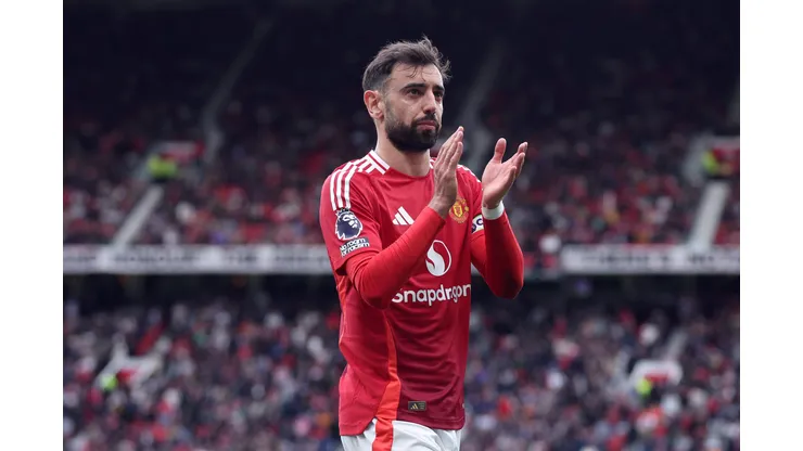 Bruno Fernandes é o grande craque do Manchester United. (Photo by Alex Livesey/Getty Images)