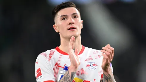 Benjamin Sesko, atacante do RB Leipzig. Foto: Stuart Franklin