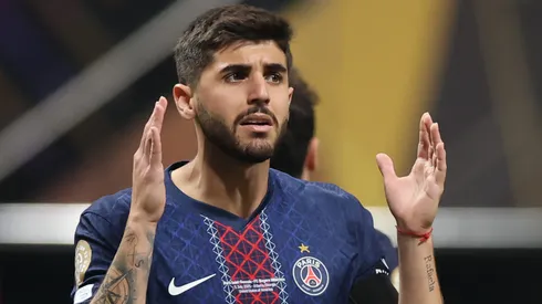 Zagueiro Lucas Beraldo em partida do PSG