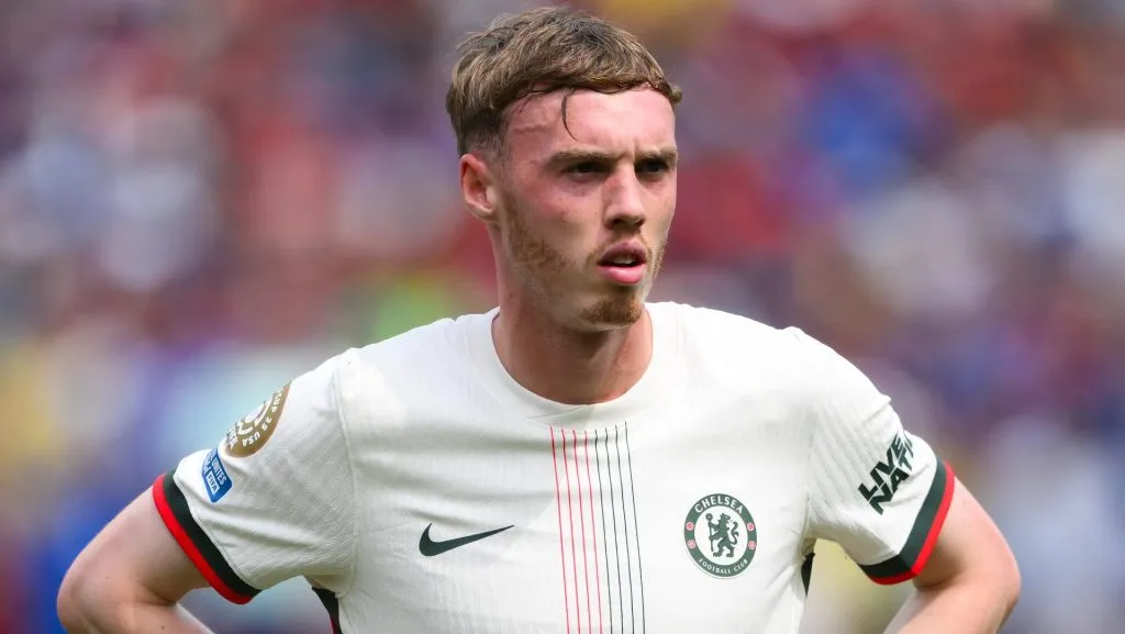 Palmer, alvo do Real Madrid, em campo com o Chelsea (Photo by David Ramos/Getty Images)
