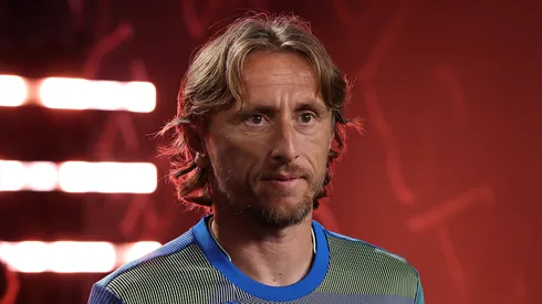 Luka Modrić antes de jogo do Real Madrid