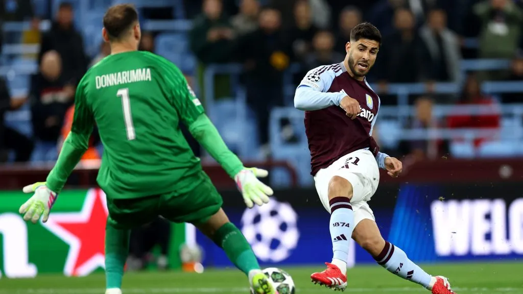 Asensio enfrentando o PSG. Foto: Dan Istitene/Getty Images