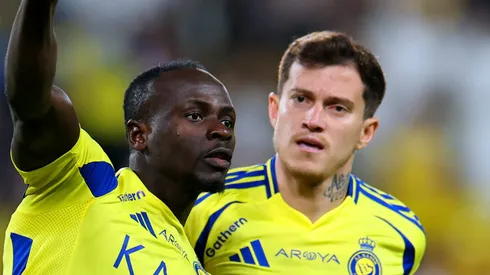 Otávio e Mané, Al-Nassr. (Photo by Abdullah Ahmed/Getty Images)