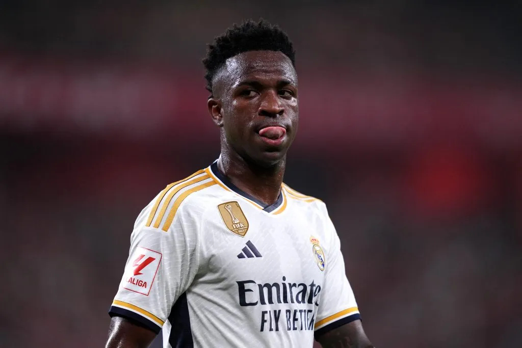 Vinicius Jr, jogador do Real Madrid. (Photo by Juan Manuel Serrano Arce/Getty Images)