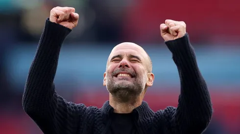 Guardiola, treinador do Manchester City. (Photo by Alex Pantling/Getty Images)