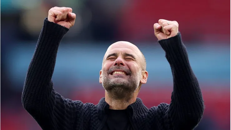 Guardiola, treinador do Manchester City. (Photo by Alex Pantling/Getty Images)