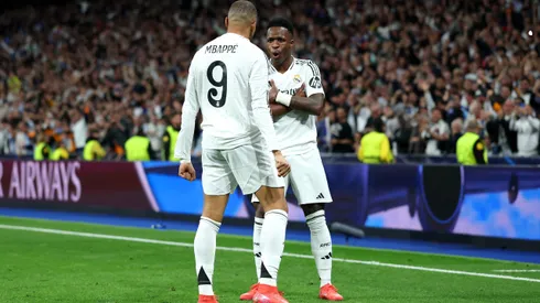 Vini Jr. e Mbappé em ação pelo Real Madrid