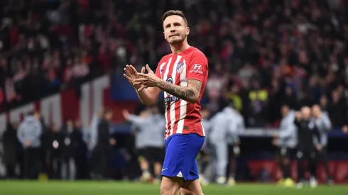 Saúl Ñíguez após partida do Atlético de Madrid
