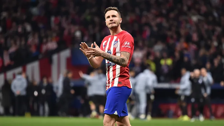 Saúl Ñíguez após partida do Atlético de Madrid