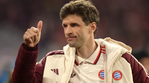 Thomas Müller, atacante do Bayern de Munique. Ele decidiu que não vai renovar e dois clubes da MLS estão em sua disputa final pelo atleta, segundo o portal Sky Sport (Photo by Alex Grimm/Getty Images)