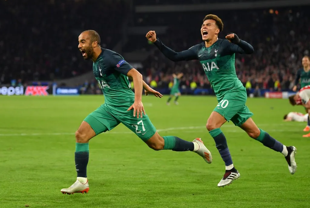 Dele Alli e Lucas Moura. (Photo by Dan Mullan/Getty Images )