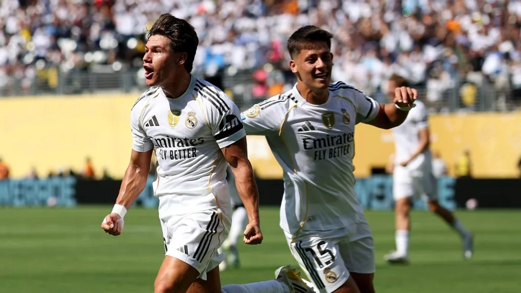 Fran García e Arda Güler pelo Real Madrid