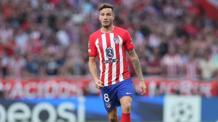 Saúl Ñíguez em jogo do Atlético de Madrid