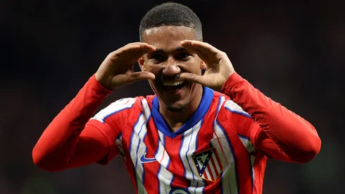 Samuel Lino em jogo do Atlético de Madrid