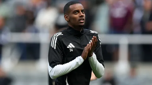 Alexander Isak, atacante do Newcastle antes de partida