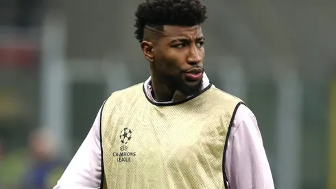 MILAN, ITALY – JANUARY 22: Emerson Royal of AC Milan warms up prior to the UEFA Champions League 2024/25 League Phase MD7 match between AC Milan and Girona FC at Stadio San Siro on January 22, 2025 in Milan, Italy. (Photo by Marco Luzzani/Getty Images)