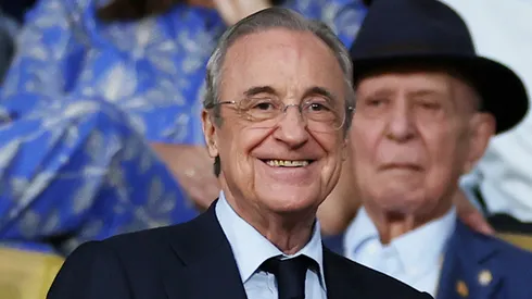 Florentino Pérez em jogo do Real Madrid