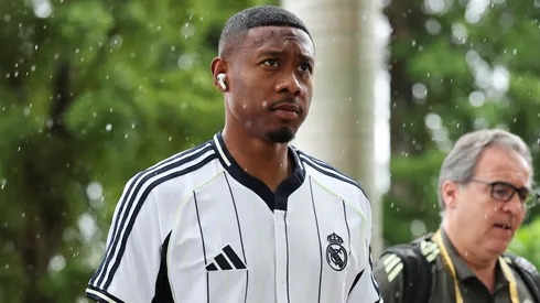 David Alaba antes de jogo do Real Madrid. Getty Imagens