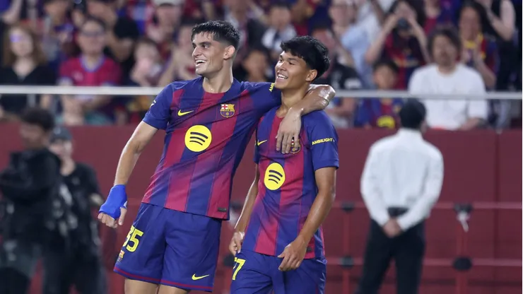 Promessa das categorias de base, Pedro ‘Dro’ marcou um gol decisivo em sua primeira partida pelo time principal do Barcelona. (Photo by Paul Miller/Getty Images)