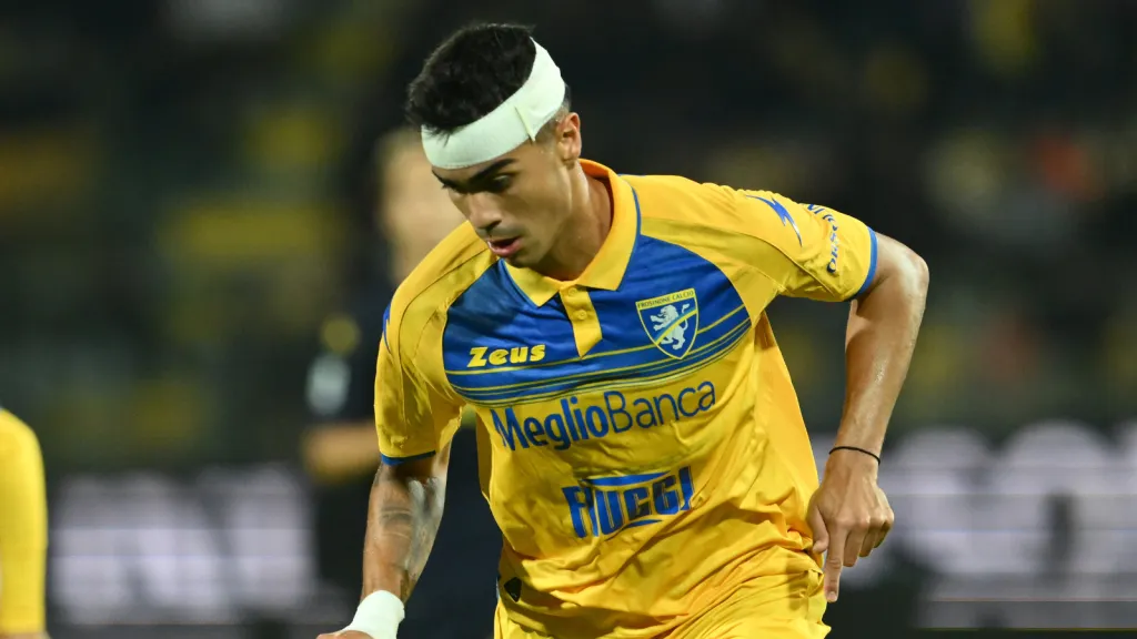 Reinier correndo durante partida pelo Frosinone (Photo by Giuseppe Bellini/Getty Images)