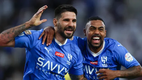 Aleksandar Mitrović e Malcom em jogo do Al-Hilal