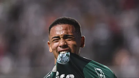 Gabriel Jesus com a camisa do Palmeiras. Foto: Pedro Vilela