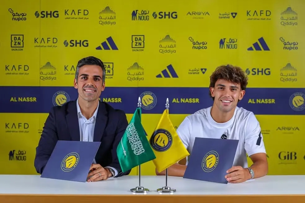 João Félix é anunciado como reforço do Al-Nassr — Foto: Divulgação