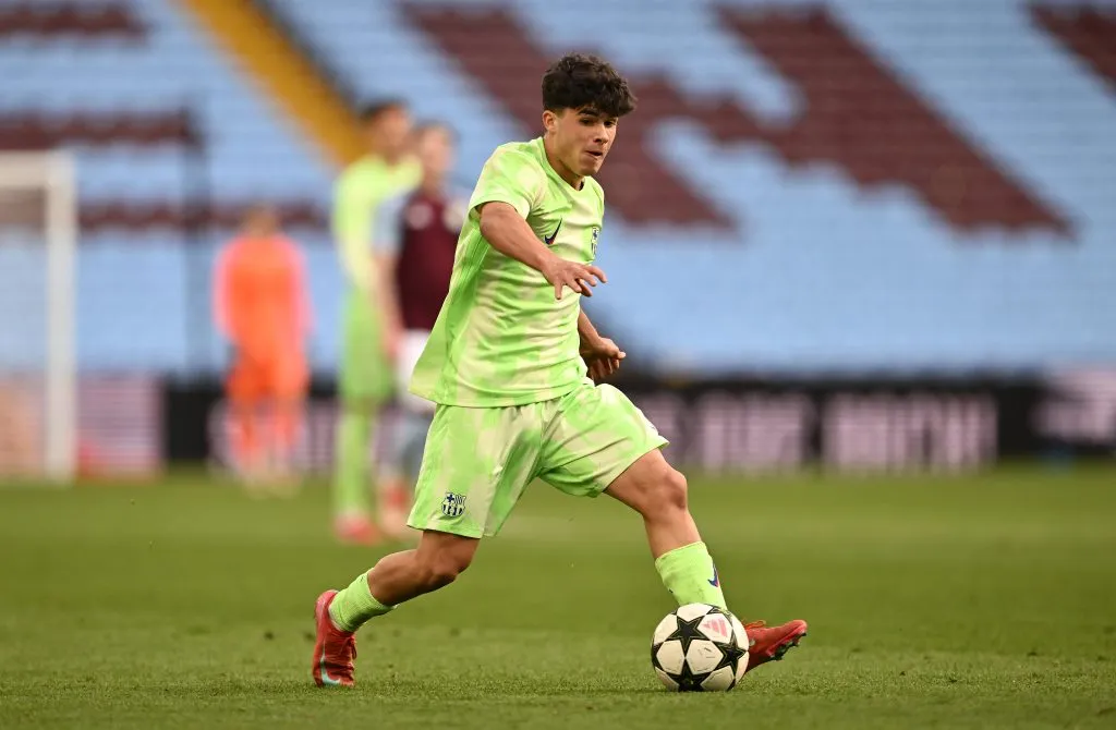 Jan Virgili atuando pelo Barcelona na base. (Photo by Dan Mullan/Getty Images)