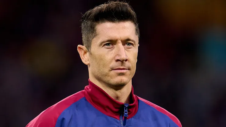 Lewandowski, atacante do Barcelona (Photo by Aitor Alcalde/Getty Images)