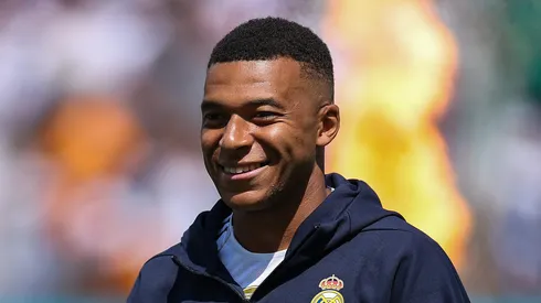 Real Madrid pode ter ‘temporada Bola de Ouro’ de Mbappé, diz ex-PSG. (Photo by Buda Mendes/Getty Images)
