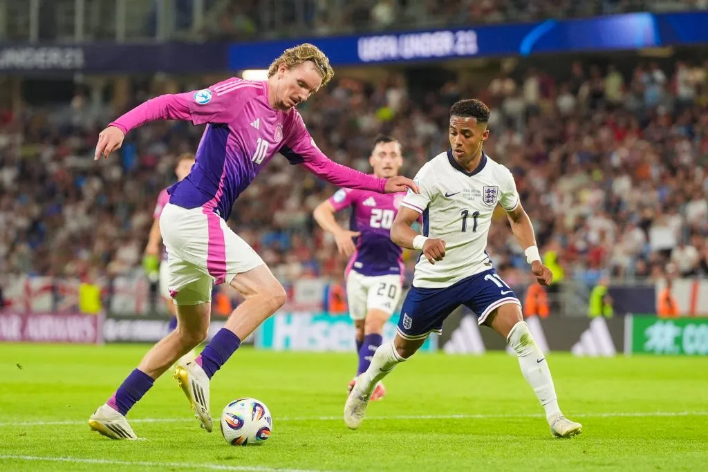Nick Woltemade é alvo do Real Madrid. (Photo by Christian Hofer/Getty Images)