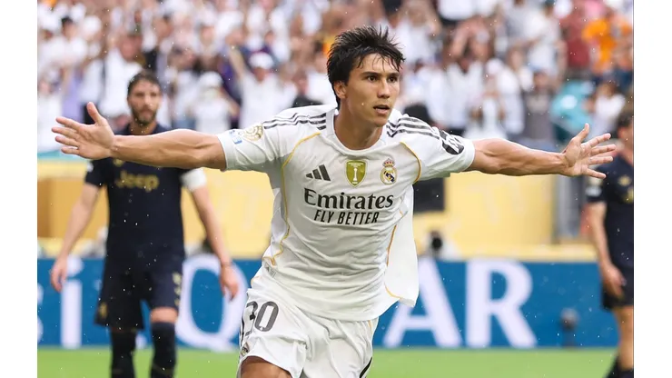 Gonzalo García se destacou com a camisa do Real Madrid no Mundial de Clubes. Foto: Megan Briggs/Getty Images