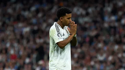 Rodrygo em jogo do Real Madrid. (Foto: Angel Martinez/Getty Images)