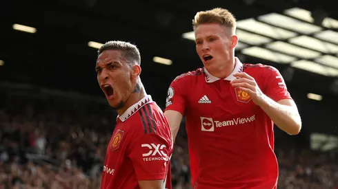 Scott McTominay e Antony pelo Manchester United (Foto: Shaun Botterill/Getty Images)
