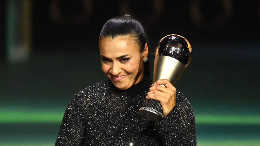 Marta no Prêmio The Best 