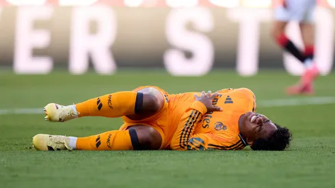 Endrick teve lesão grave na parte posterior da coxa e preocupa o Real Madrid – Foto: Angel Martinez/Getty Images