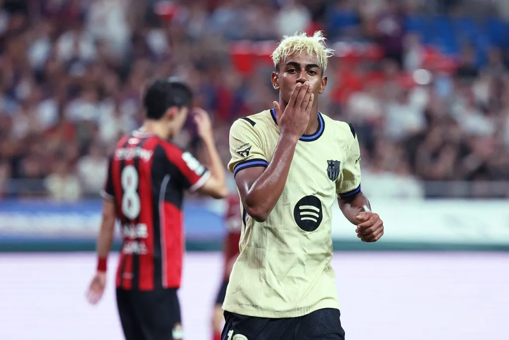 Lamine Yamal é o grande craque do Barcelona (Photo by Chung Sung-Jun/Getty Images)