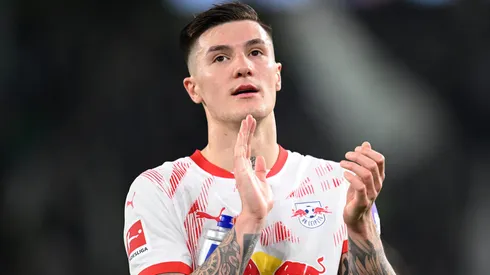 Benjamin Sesko, nova contratação do Manchester United. Foto: Stuart Franklin