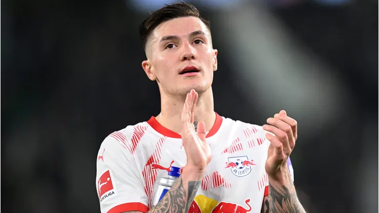 Benjamin Sesko, nova contratação do Manchester United. Foto: Stuart Franklin