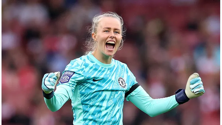 Hannah Hampton, da Inglaterra (Photo by Naomi Baker/Getty Images)