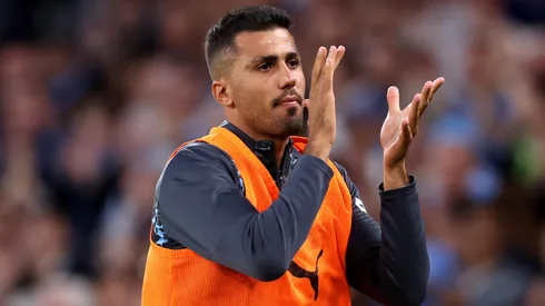 Rodri antes de jogo do Manchester City (Foto: Alex LiveseyGetty Images)