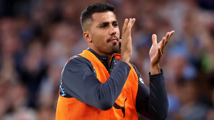 Rodri antes de jogo do Manchester City (Foto: Alex LiveseyGetty Images)
