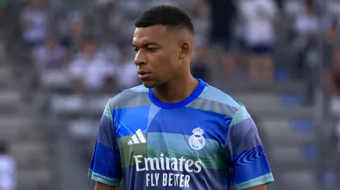 Mbappé, jogador do Real Madrid antes do amistoso. (Foto: Jan Hetfleisch/Getty Images)