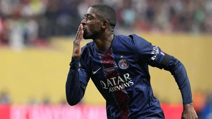 Ousmane Dembélé em jogo do PSG (Foto: Kevin C. Cox/Getty Images)
