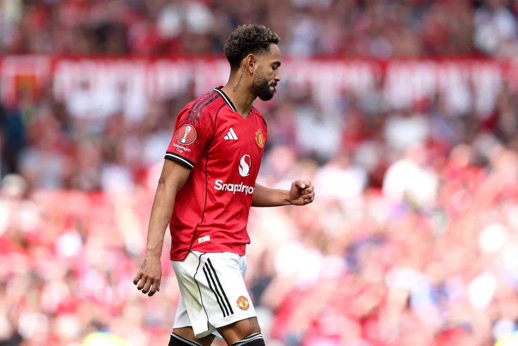 Matheus Cunha vive momento difícil no Manchester United. Foto: Matt McNulty/Getty Images