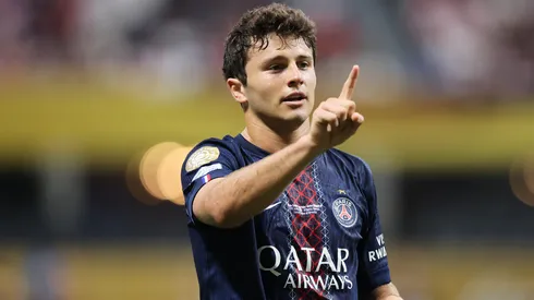 João Neves pelo PSG (Foto: Alex Grimm/Getty Images)