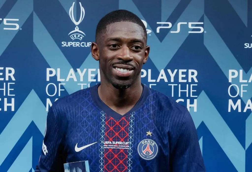 Após uma atuação decisiva contra o Tottenham, Ousmane Dembele conquistou os corações dos torcedores e se firmou como um dos favoritos à Bola de Ouro. (Divulgação /Twitter)